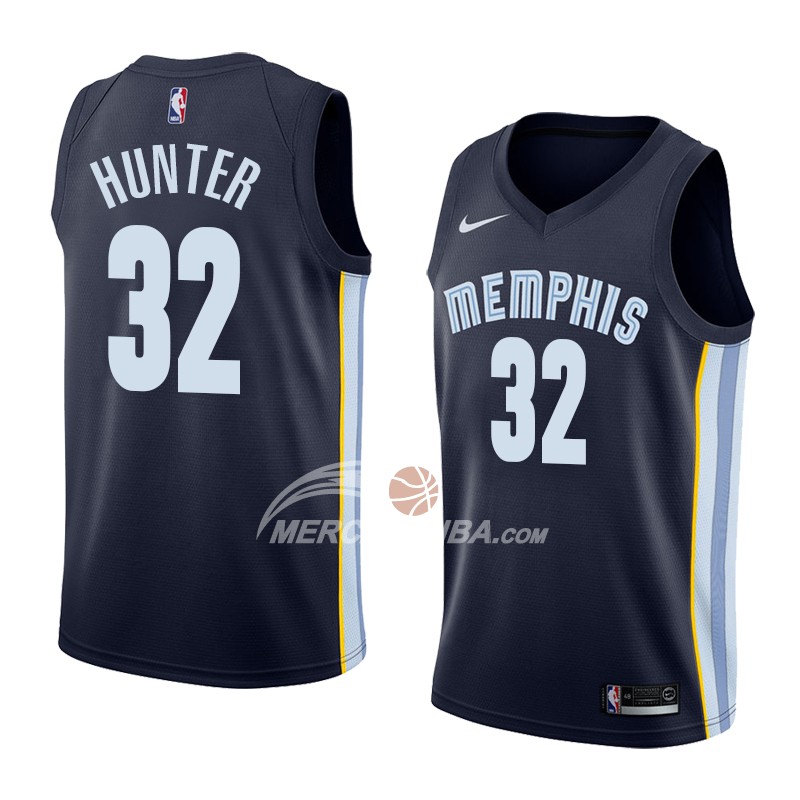 Maglia Memphis Grizzlies Vincent Hunter Icon 2018 Blu
